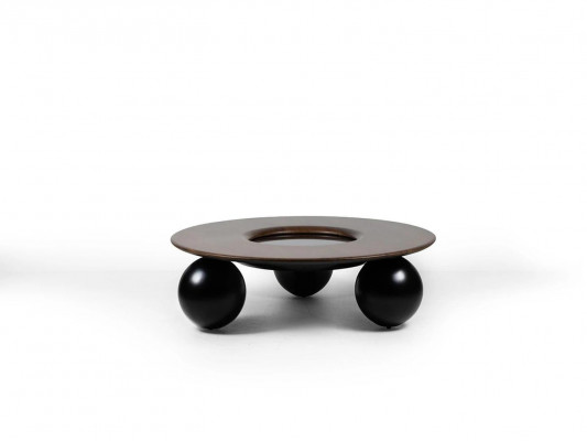 Luxury Brown Round Coffee Table Living Room Design Furniture Modern Decor