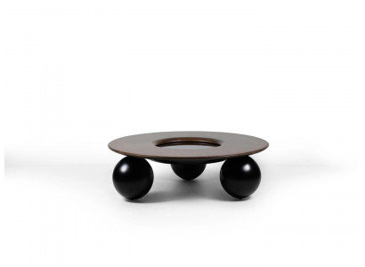 Luxury Brown Round Coffee Table Living Room Design Furniture Modern Decor