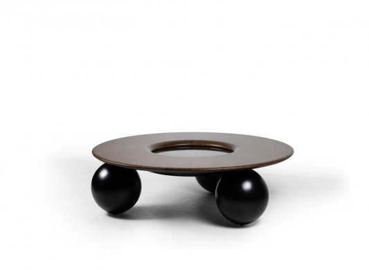 Luxury Brown Round Coffee Table Living Room Design Furniture Modern Decor