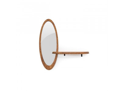 Stylish shelf for the hallway with mirror, a novelty for your interior