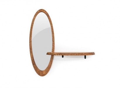 Stylish shelf for the hallway with mirror, a novelty for your interior