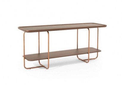 Modern console table gold color with porcelain tabletop stylish