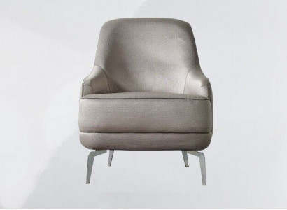 Armchair, wing chair, cocktail chair, fabric, modern, gray, seater, living room