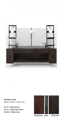 Brown Italian sink classic vanity classic furniture