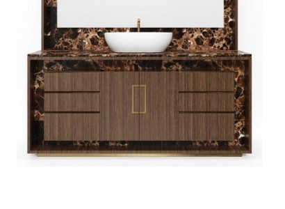 Brown bathroom cabinet bathroom furniture shelf bathroom cabinet wooden shelves