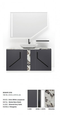 Gray bathroom sink faucets bathroom furniture Italian style bathroom
