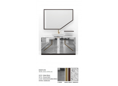 Glass bathroom sink faucets bathroom furniture Italian style bathroom new set
