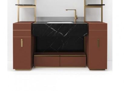 Brown bathroom cabinet, bathroom furniture, bathroom cabinet, classic furniture