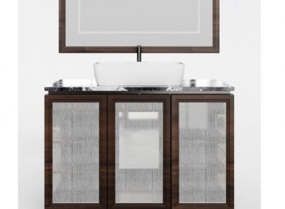 Brown sink Italian bathroom sink classic cabinet