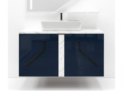 Blue bathroom cabinet bathroom furniture shelf bathroom cabinet wood shelves