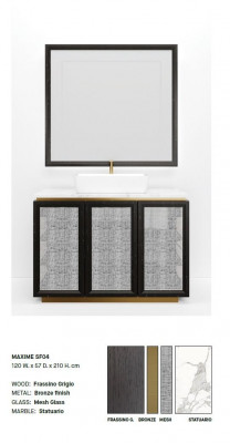 Classic black washbasin Italian washbasin for the bathroom New