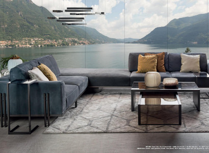 Living landscape corner sofa L shape couch solid wood furniture sofa design furniture Italy
