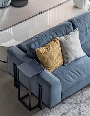 Living landscape corner sofa L shape couch solid wood furniture sofa design furniture Italy
