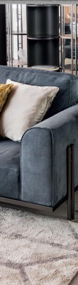 Living landscape corner sofa L shape couch solid wood furniture sofa design furniture Italy