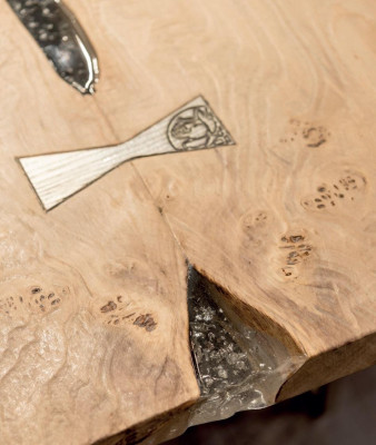 Dining table natural wood furniture furnishing tables solid wood table luxury Italian