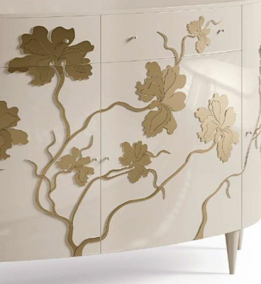 Sideboard Chest Italian Furniture Living Room Cabinet High Gloss Luxury Design
