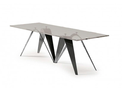 Table Dining Table Living Room Dining Room Table Stainless Steel Glass Furniture Italy Bizzotto