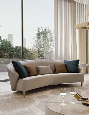 Design sofa three-seater couch furniture Italian furnishing sofas new Bizzotto