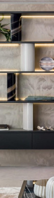 Bookshelf, shelf, shelves, standing shelf, wall shelf, living room, dining room, partition wall, new