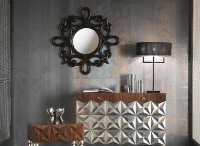 Console table chest of drawers with mirror luxury class furniture set style bedside table 3-piece set.