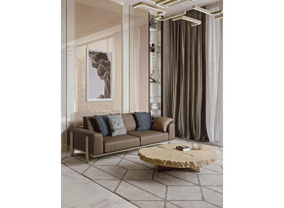 Three-seater sofa upholstery couches sofas Italian living room furniture Bizzotto