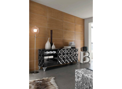 TV lowboard, XXL TV cabinet, table, living room, wood, luxury, new, modern sideboard