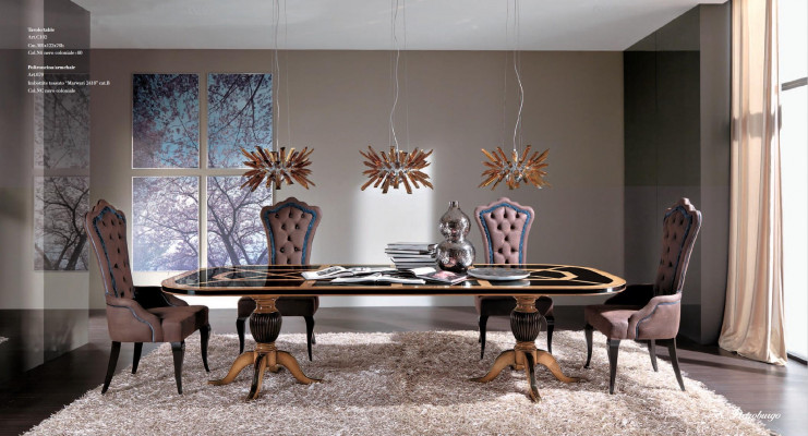 Dining table table wood tables furniture baroque rococo dining table antique style Italian