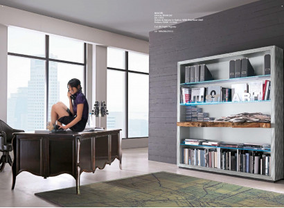 Bookshelf Wooden Shelving Unit Freestanding Office Shelf Elegant Brown Bookshelf New