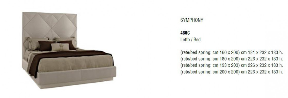 Classic bed Bizzotto furniture new design bedroom Italian furniture new