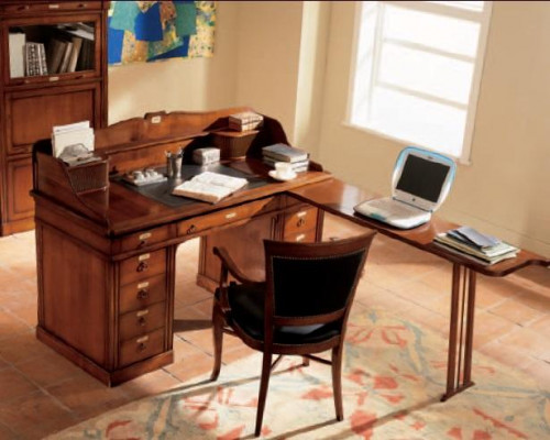 Desk table Italian furniture solid wood office secretary new