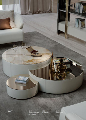 Coffee table 3-piece set coffee tables design living room furniture Italy Bizzotto tables