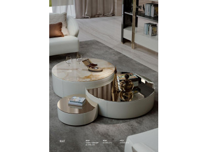 Coffee table 3-piece set coffee tables design living room furniture Italy Bizzotto tables