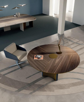 Office furniture, work desk with swivel chair, office desk, computer desk, Italian furniture