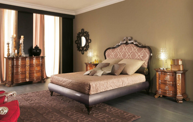 Bed bedroom furniture double beds luxury furnishings Bizzotto furniture Italy