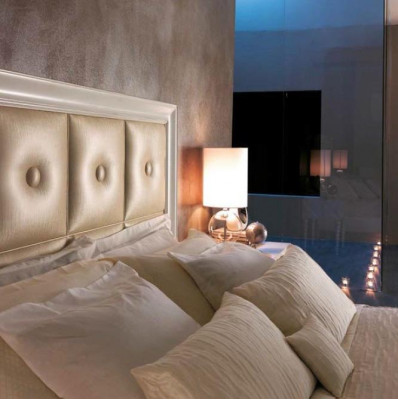 Double bed classic beds bedroom furniture solid wood Bizzotto bed Italy