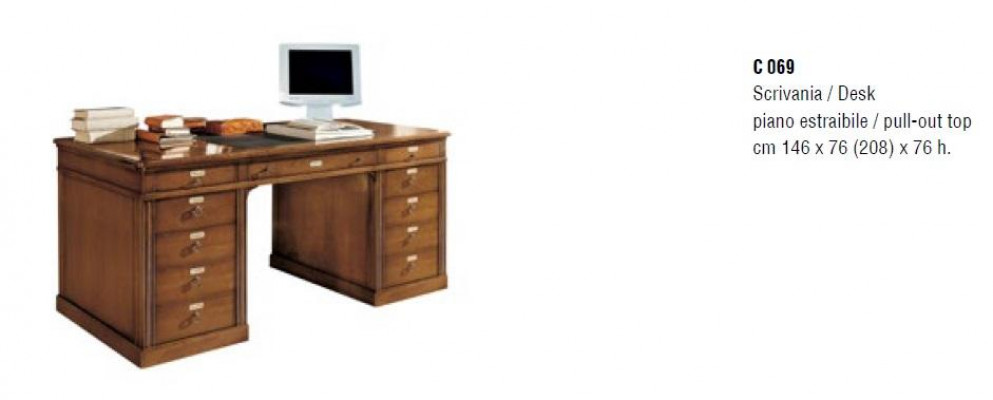 Desks Italian Furniture Office Wood Tables Table Secretary Desk