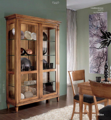 Showcases showcase XXL glass cabinet sideboard wood furniture classic shelves cabinets
