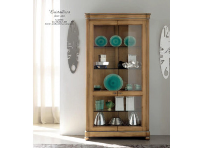 Display cabinet solid wood showcases glass cabinet real wood sideboard living room