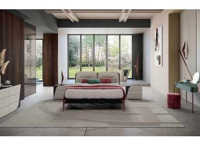 Bed furniture double bed natural wood bedroom furniture design beds Italy luxury