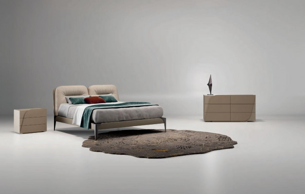 Bed furniture double bed natural wood bedroom furniture design beds Italy luxury