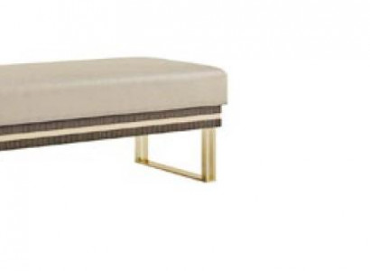 Ottoman chaise lounge bench textile designer stool footstool side stool