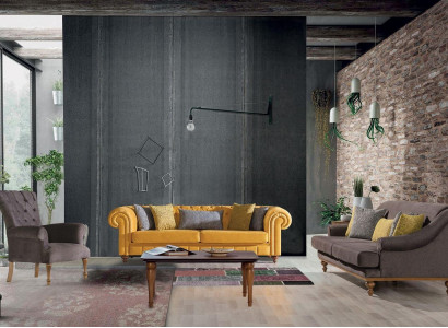Stylish Sofa Set Designer Three-Seater Luxury Armchair Sofa Suite 3-piece Set