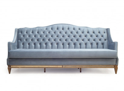 Luxury Furniture Upholstered Couch Wood Italian Upholstered Sofa Classic Couches