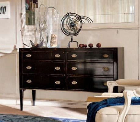 Furniture Wood Luxury Black Creative Living Room Sideboard Console Italian Furniture