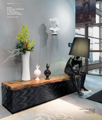 Living room floor lamp light standing lights XXL design lamp figure sculpture new