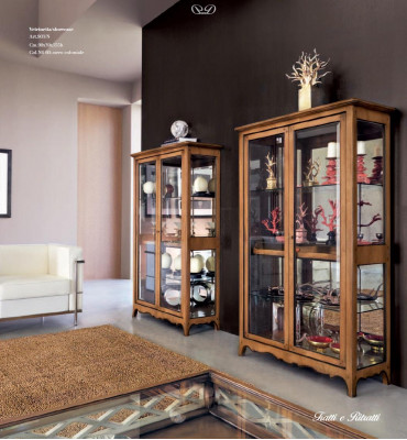 Solid wood display cabinet glass cupboard real wood display case living room furniture sideboard new