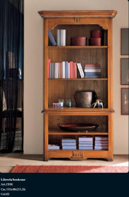 Elegant brown bookshelf Italian furniture
