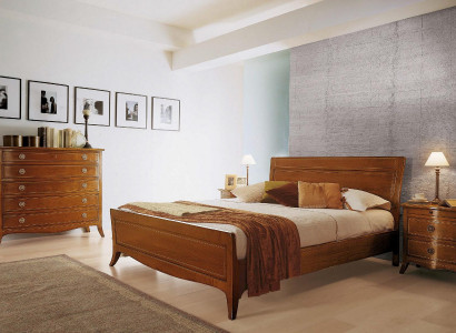 Double bed, bed, luxury beds, wooden bed frames, bed frames, brown, classic design.