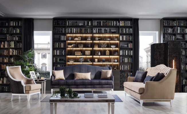 Designer sofa, 3-seater, living room sofas, gray couches, luxury textile sofas, new.