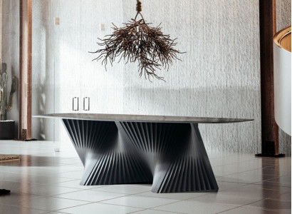Luxury dining table dining table kitchen table dining room wood black table